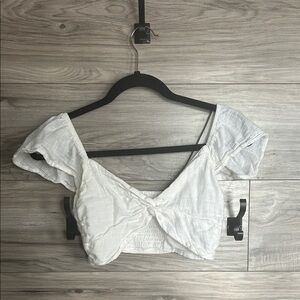 White crop top
